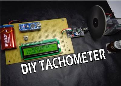 How to Make Arduino Based Digital Tachometer Simple DIY Tutorial