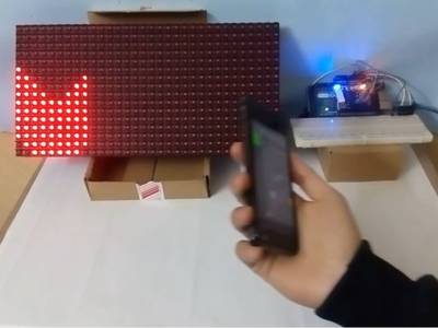 LED Matrix Wave Moves With Hand