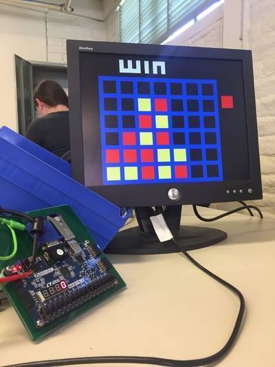 Connect Four - Assembly and VHDL by Chloe Eusebio and Kent Zhang