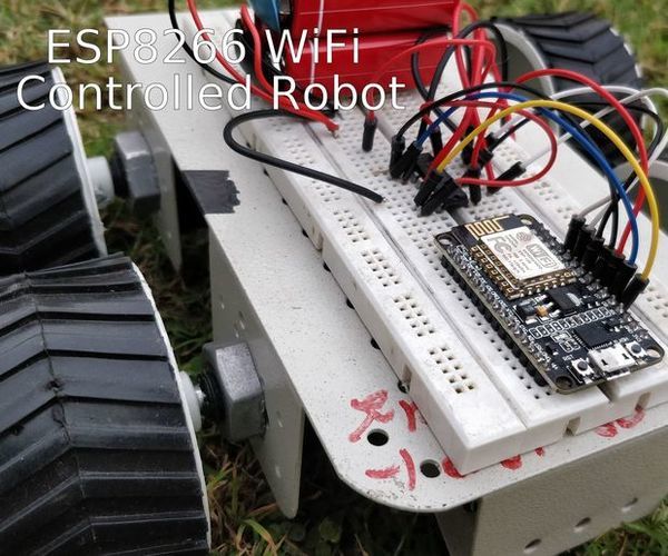 ESP8266 Wifi Controlled Robot
