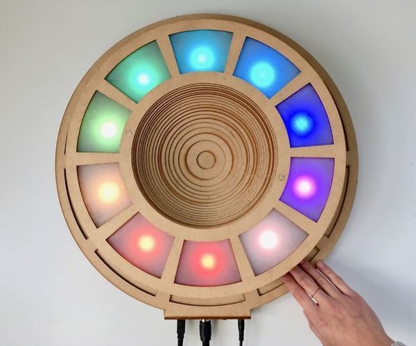 LED Eclipse With Touch Sensors and MIDI
