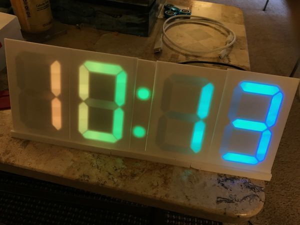 Neopixel Clock, V2