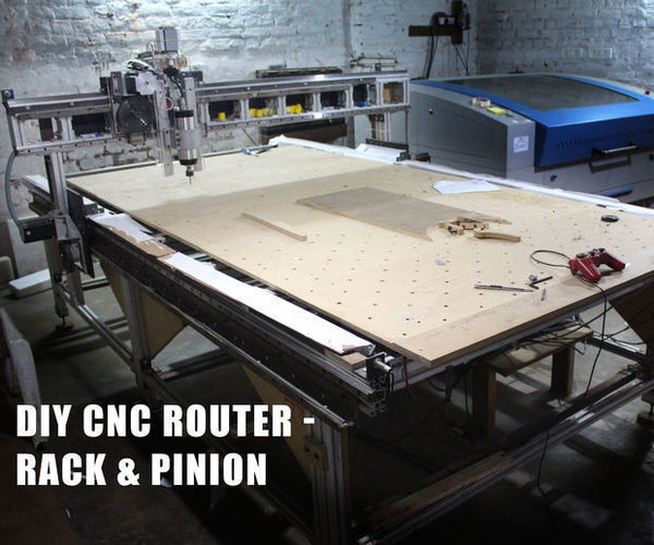 DIY CNC Router Build (large Format 5x10ft, Rack and Pinion)