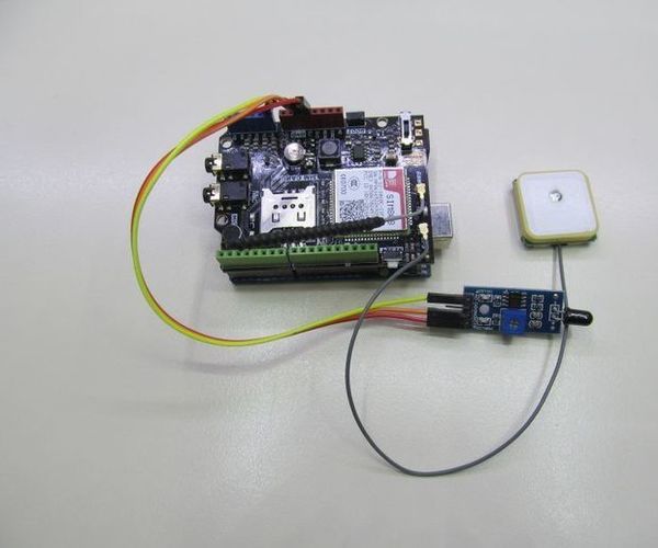 Gps Forest Fire Alert System With Sim808 And Arduino Uno