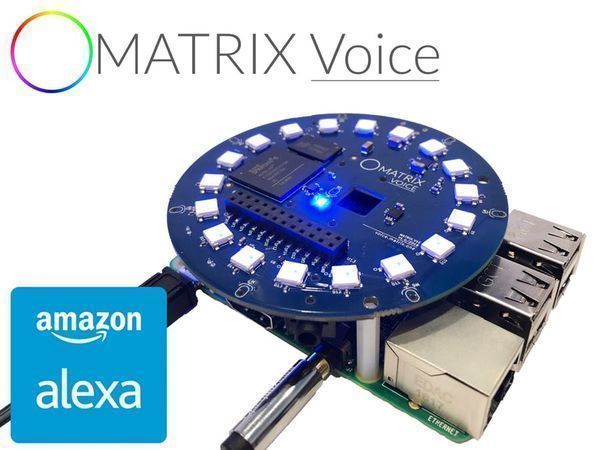 MATRIX Voice Running Alexa Demo in Hands-Free Mode