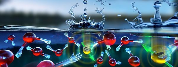 Electrons in the water