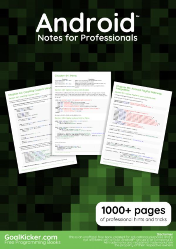 Android™ Notes for Professionals book