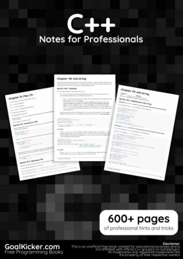 Cplusplus Notes for Professionals book