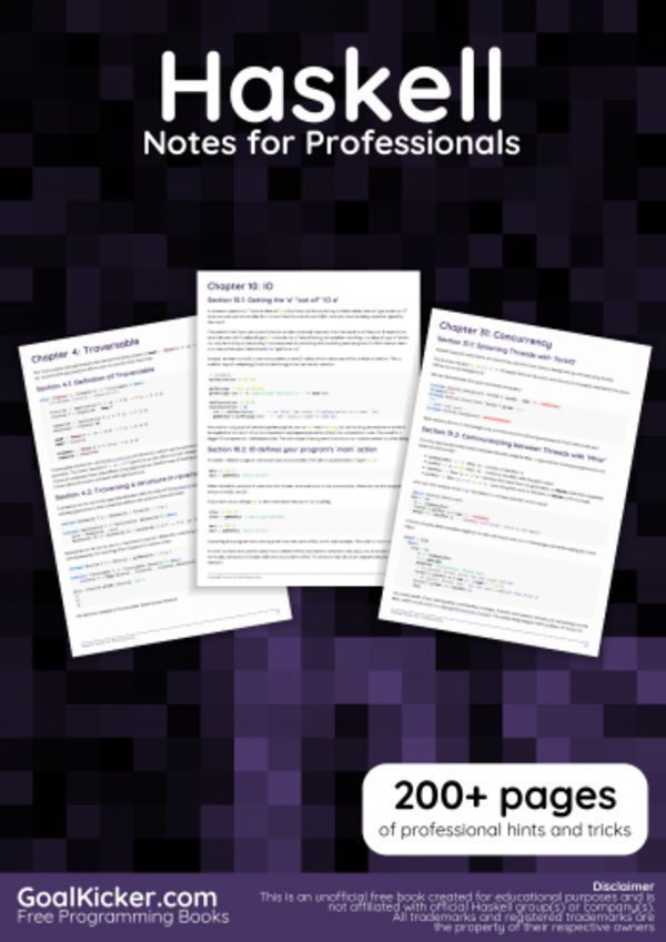 Haskell Notes for Professionals book