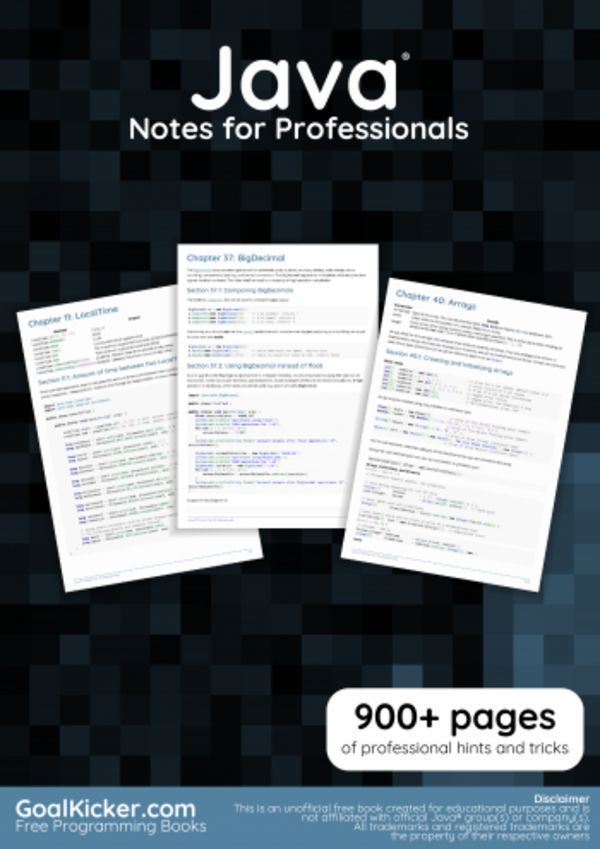 Java Notes for Professionals book