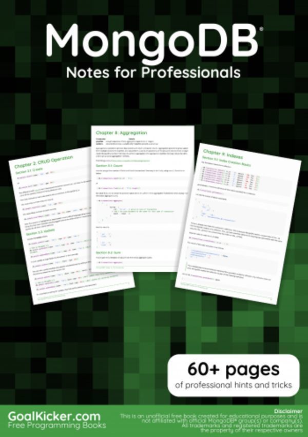 MongoDB Notes for Professionals book