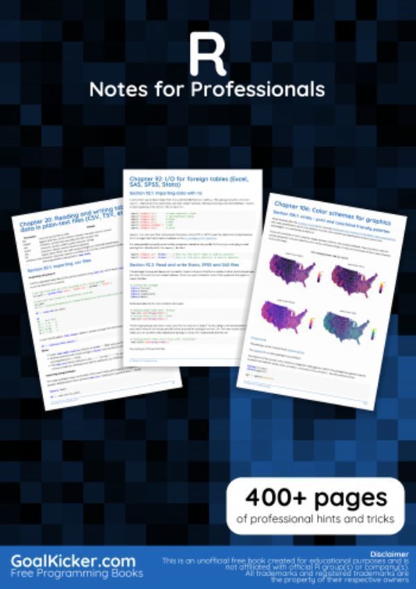 R Notes for Professionals book