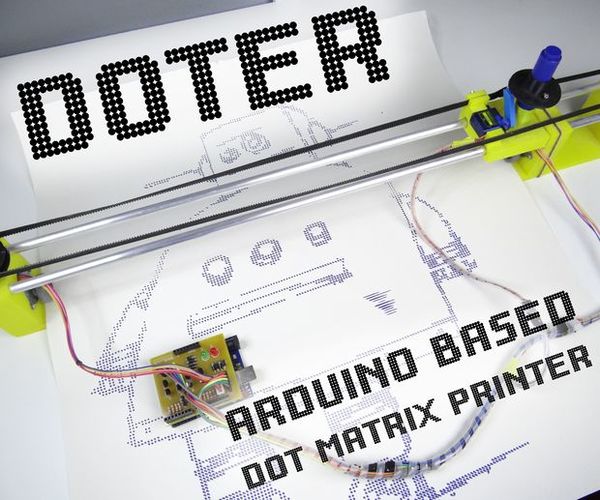 Doter - Huge Arduino Based Dot Matrix Printer