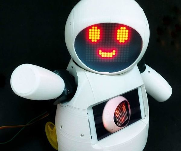 Joy Robot (Rob Da Alegria) - Open Source 3D Printed, Arduino Powered Robot!