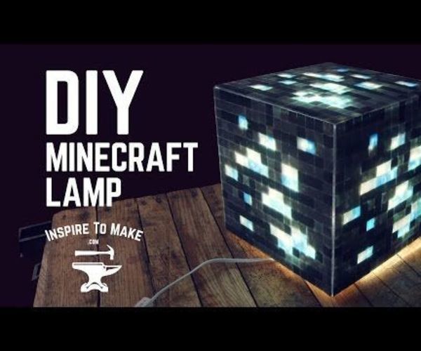 DIY Minecraft Lamp