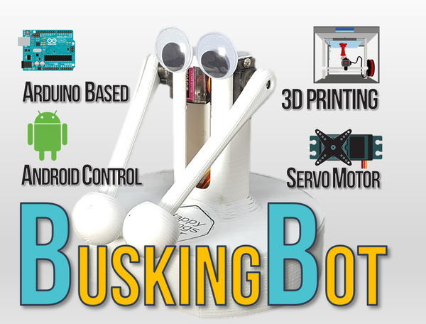 Buskingbot - Arduino Drum Player Robot