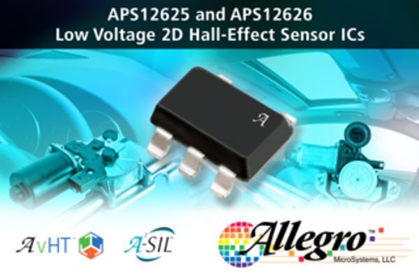 Allegro MicroSystems, LLC has announced a family of unique 2D Hall-effect speed and direction sensor ICs