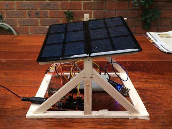 Solar Panel Sun Tracker - Phone Charger