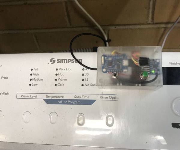 Arduino Washer Dryer Alert - Push Notification To Phone With Blynk