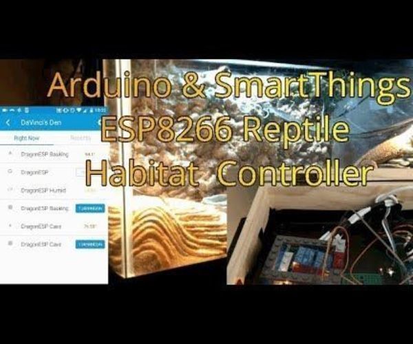 ESP8266/Arduino Smartthings Bearded Dragon Habitat Controller/Monitor