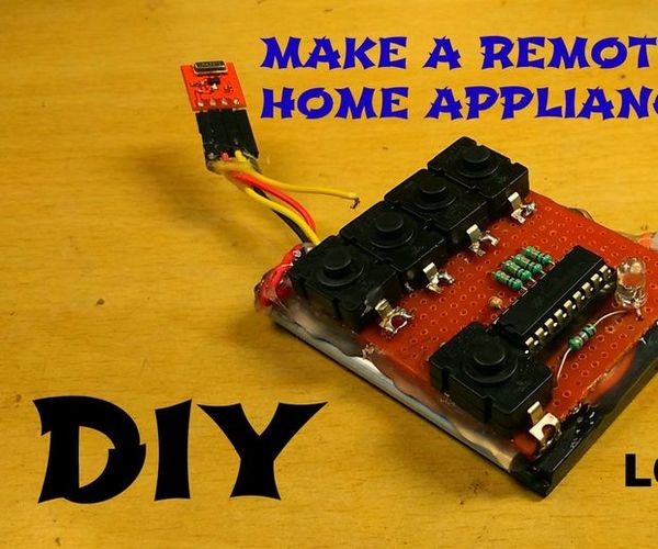 How To Make RF Remote Control Home Automation System DIY