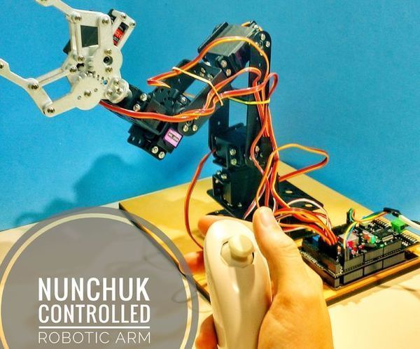 Nunchuk Controlled Robotic Arm (With Arduino)