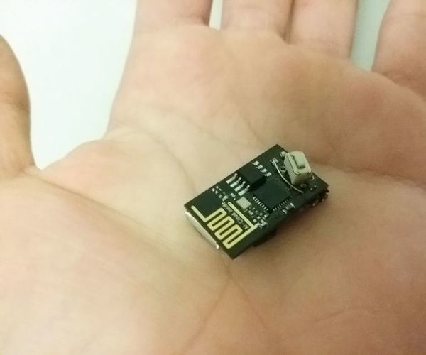Tiny ESP8266 Dash-Button (Re-Configurable)