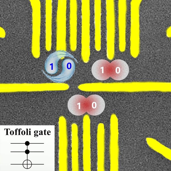 Experimentally Demonstrated a Toffoli Gate in a Semiconductor Three-Qubit System