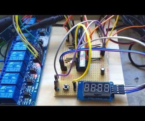 Arduino Home Irrigation System With A 7 Segment Display