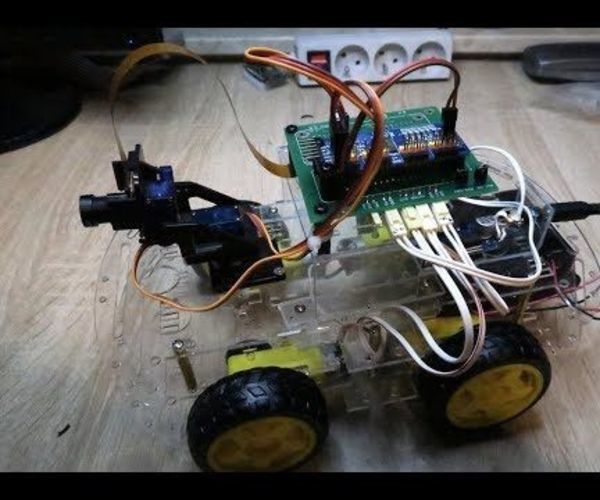Rasbperrypi Car With Fpv Camera. Control By Web Browser