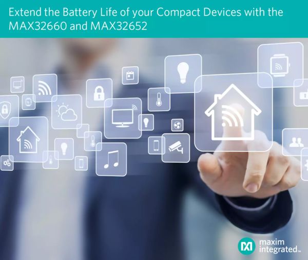 Maxim's Low-Power Microcontrollers Extend Battery Life for Wearables and Other Compact Devices