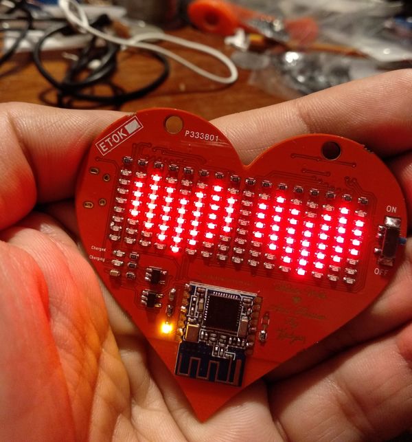 LED BLE Hearty Necklace/Badge