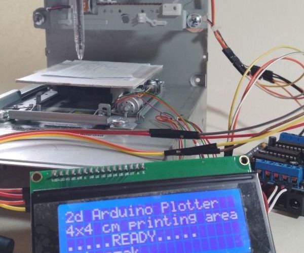 2D Arduino Plotter (arduino Uno, L293d, Cd-roms, Servo, Cd)