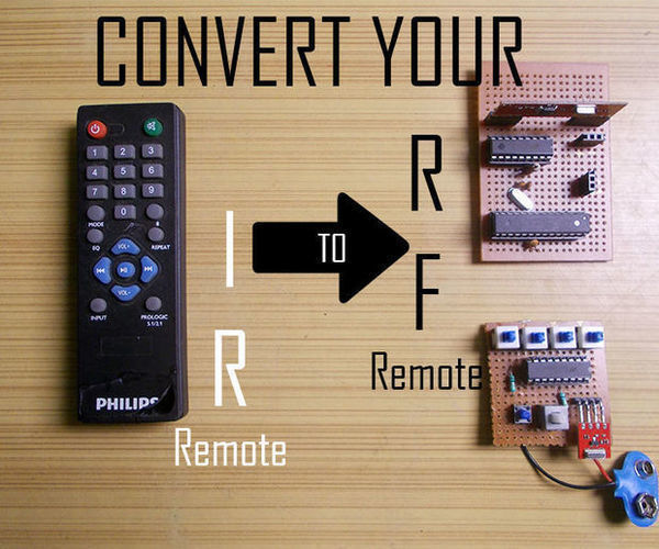 Convert Your IR Remote to RF Remote
