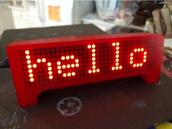 ESP8266 Wemos Clock Scrolling Weather News and More
