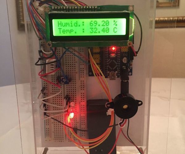 Temperature and Humidity Monitor Device With Arduino