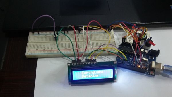 Earthquake Detector using Arduino and MPU-6050