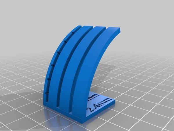 Customizable Curved Overhang Tester