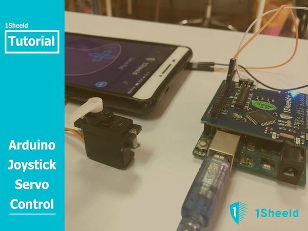 Arduino Joystick Servo Control Using 1Sheeld