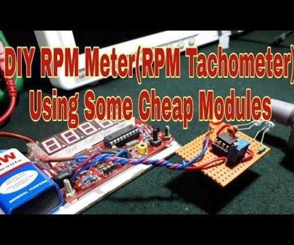 Simple RPM Meter Using Cheap Modules