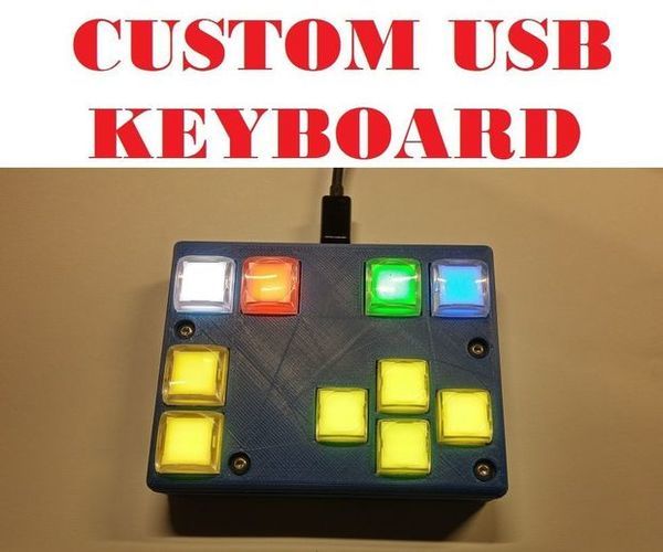 Universal USB Keyboard With RGB Switches