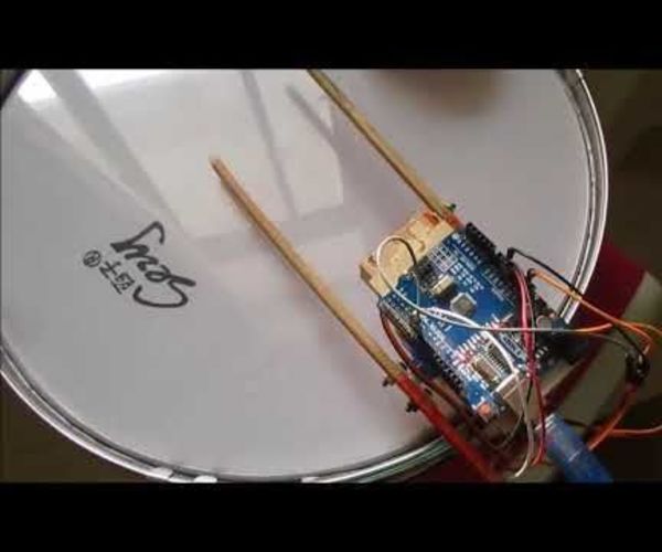 Arduino Servo  Drum Machine