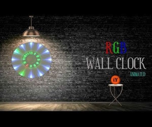 Animated RGB Wall Clock