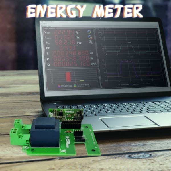 Energy Meter module to analyze the electrical grid parameters and consumption
