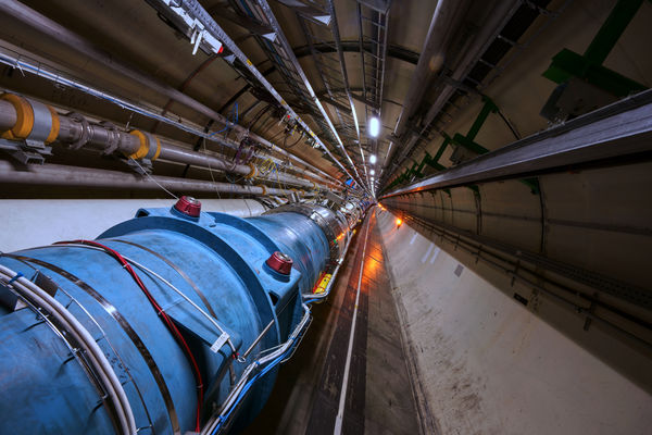 LHC accelerates its first 