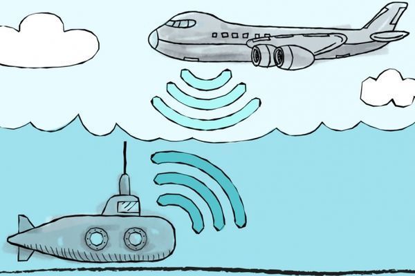 Wireless communication breaks through water-air barrier