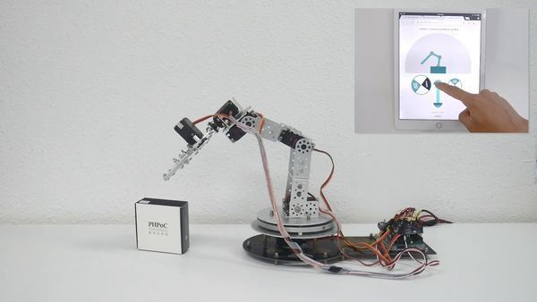 Arduino - Control Arm Robot via Web