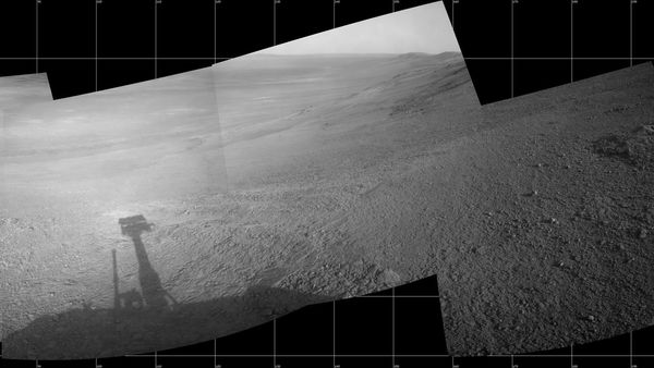 Martian Skies Clearing over Opportunity Rover