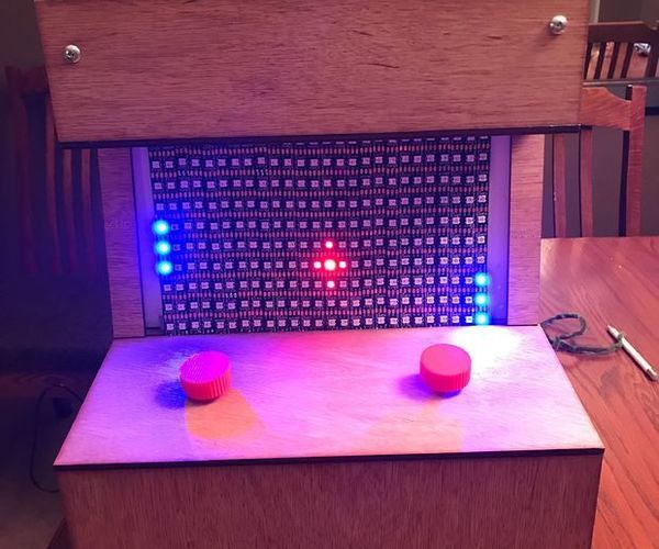 LED Strip Atari Pong Arcade Machine