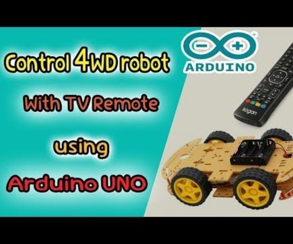 Control 4WD Robot With Tv Remote Using Arduino UNO and L293D
